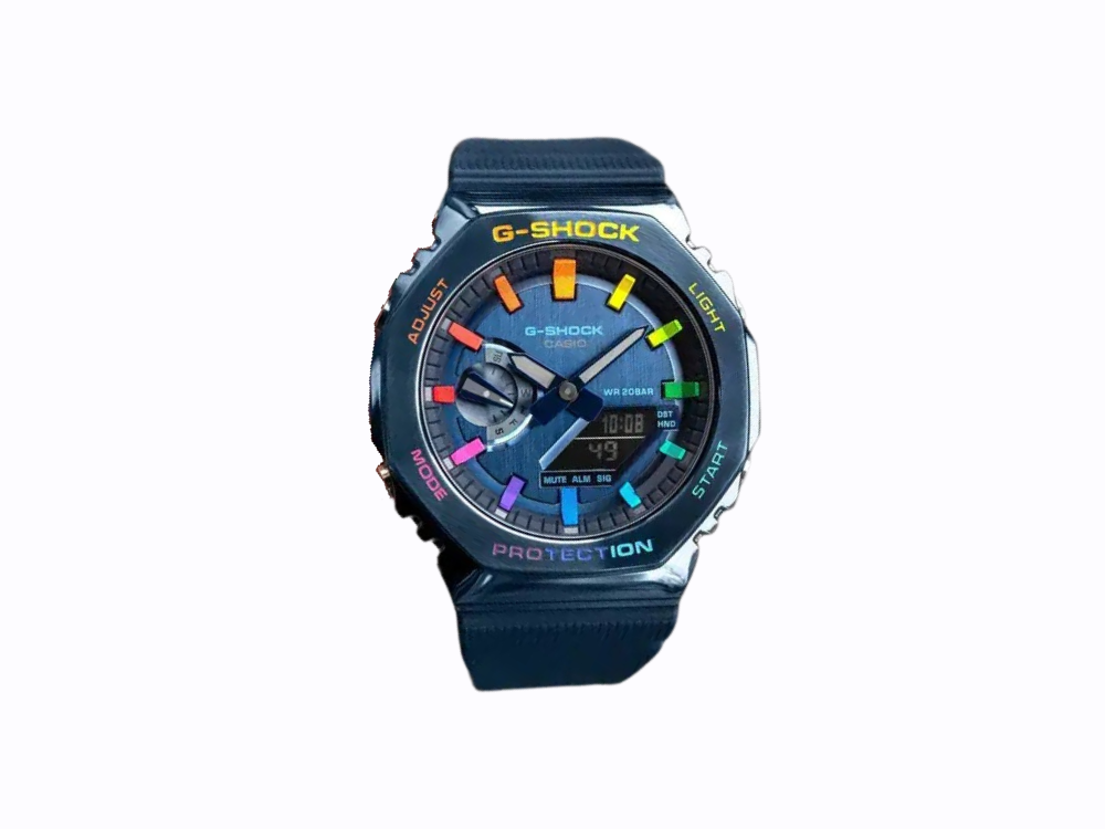 G-Shock GM-2100 Navy Rainbow